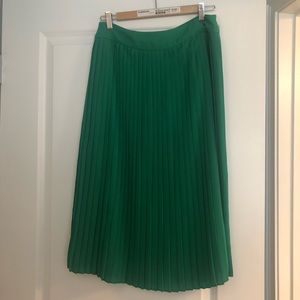 J CREW Pleated Midi Skirt